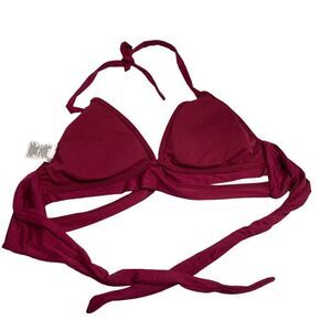 MOSSIMO Wine Bikini Top Size Large‎